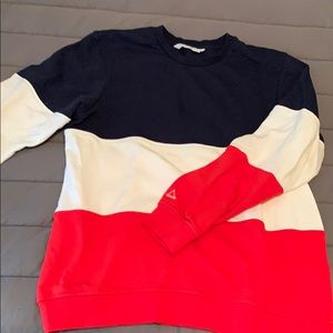3 color sweatshirt crew neck.